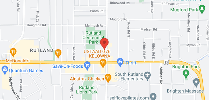 map of 170 Rutland Road